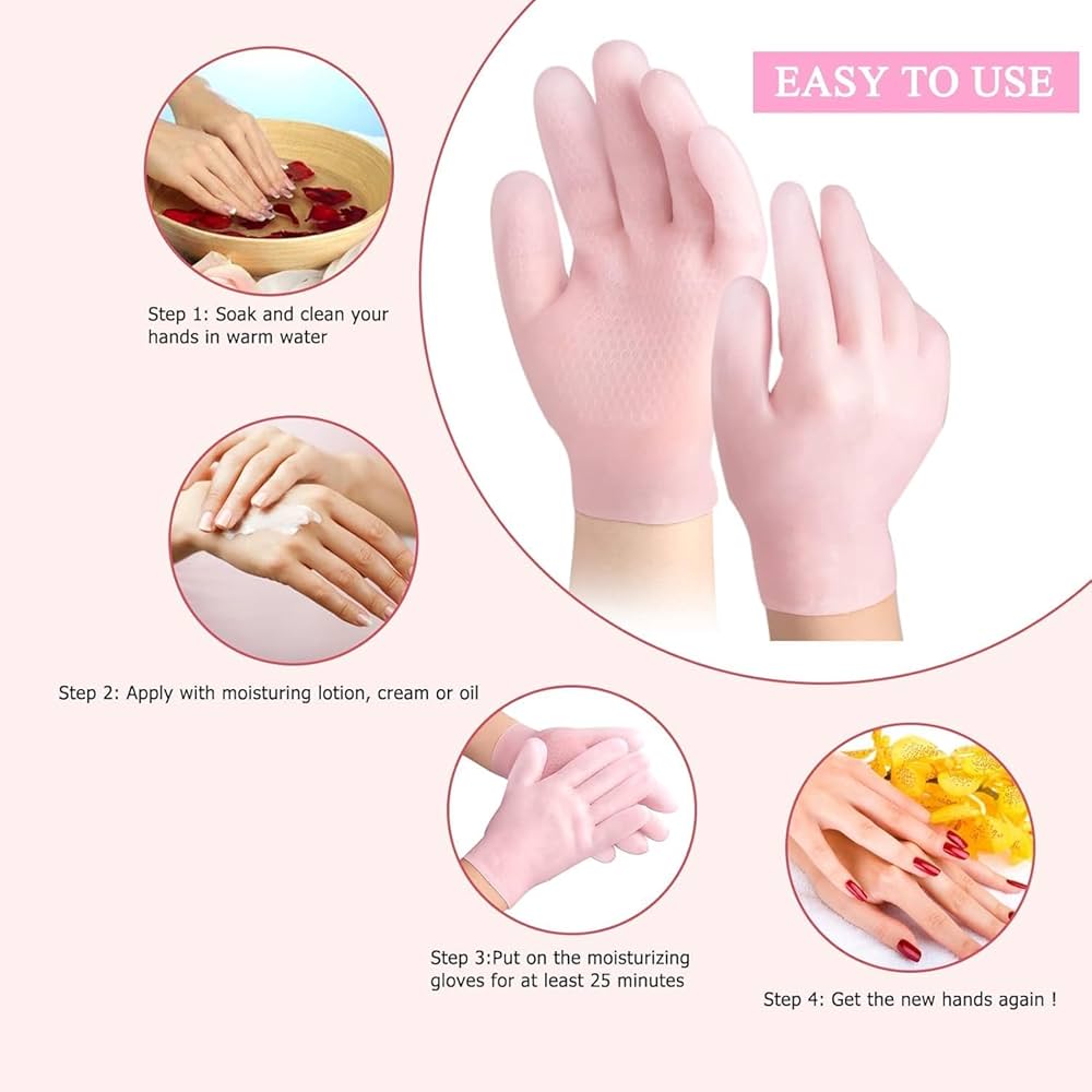 Silicone Gel Moisturizing Gloves