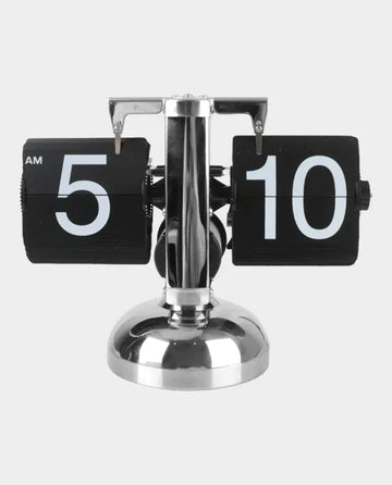 Vintage Flip Desk Clock – Mechanical Retro Timepiece for Home, Office & Gifting