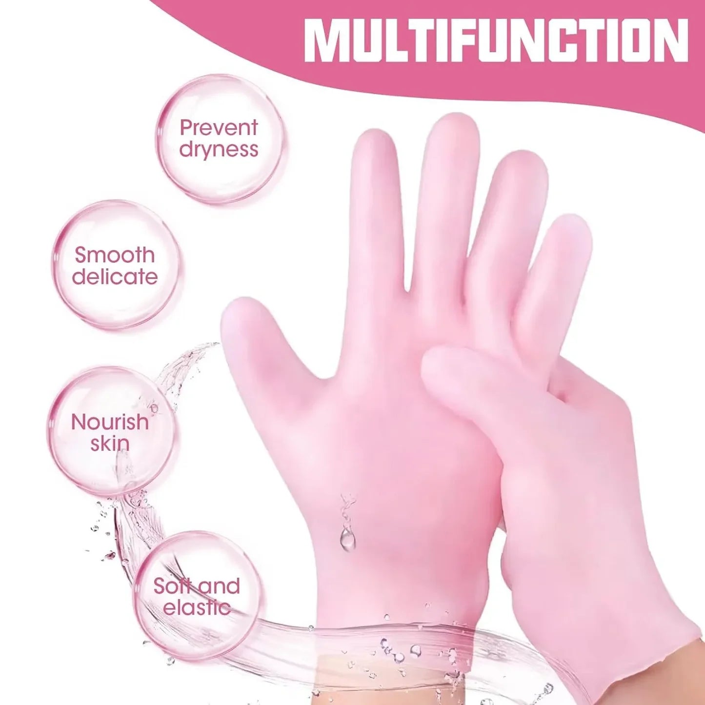 Silicone Gel Moisturizing Gloves