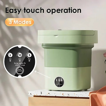 Mini Foldable Washing Machine with Dryer – Portable & Powerful