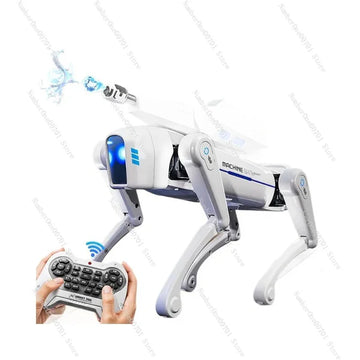 Remote Control Robotic Dog with Water Spray & LED Lights – Interactive Smart Robot Pet Toy