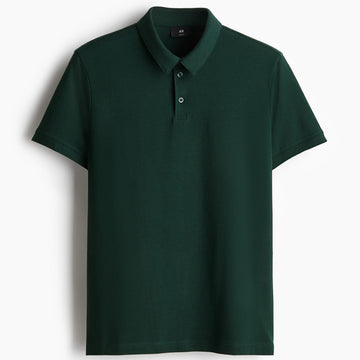 Dark Green Polo Shirt For Men