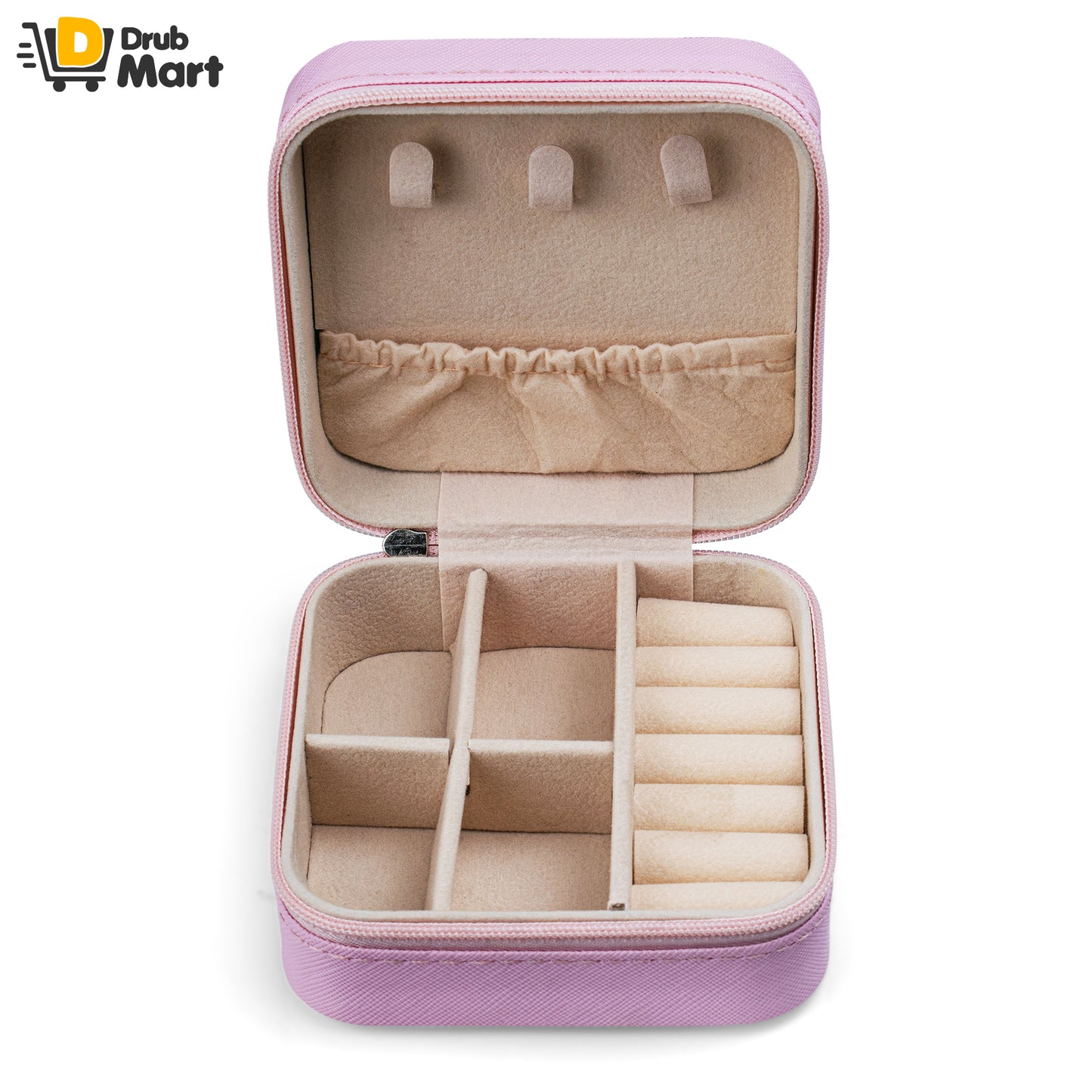 Pink Travel Jewellery Case
