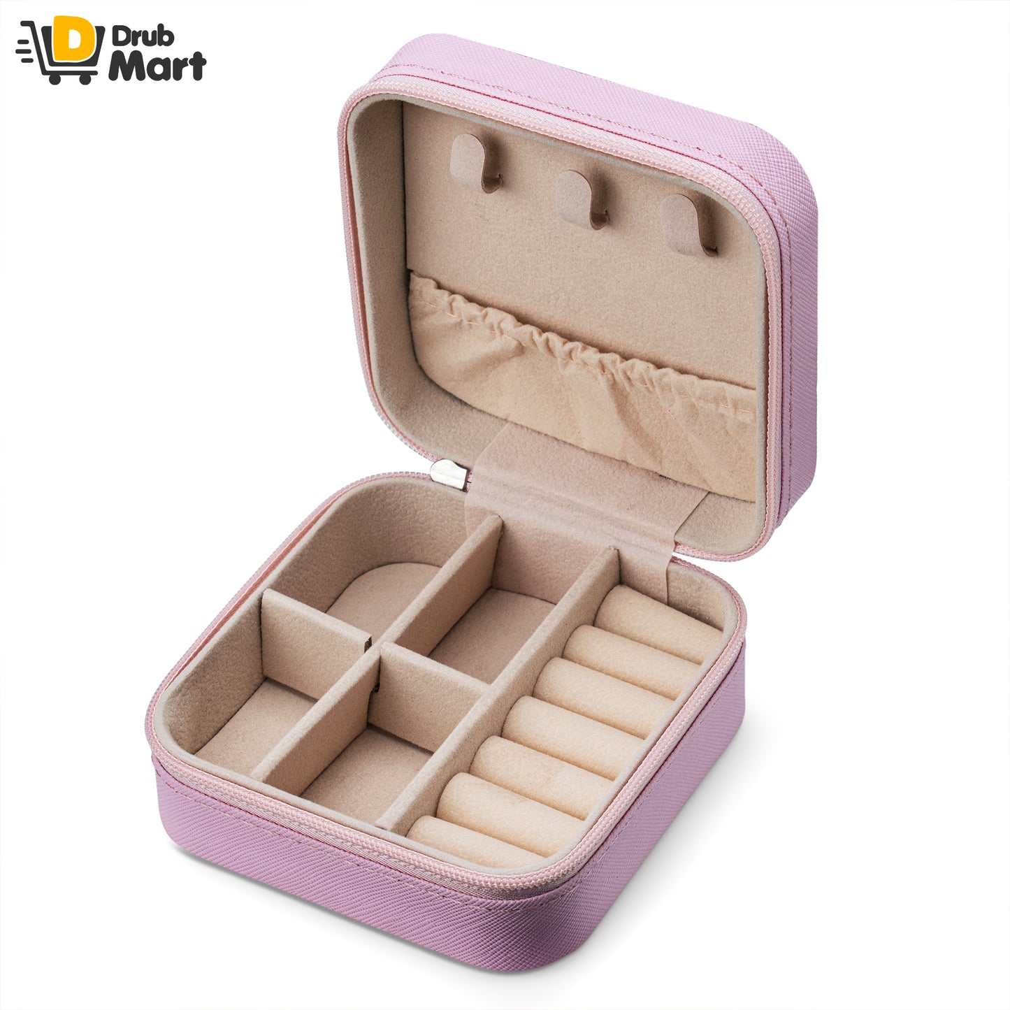 Pink Travel Jewellery Case