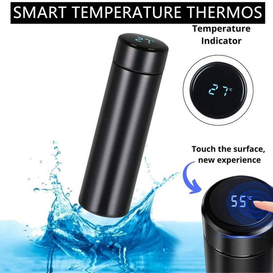 LED Smart Water Bottle | Digital Thermos 500ml With Temperature Display