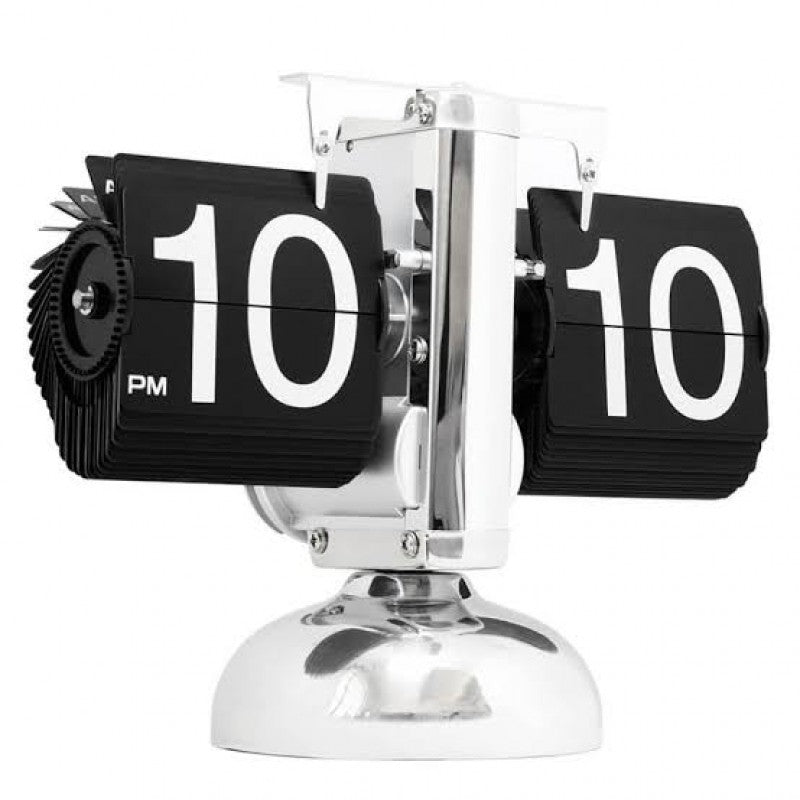 Vintage Flip Desk Clock – Mechanical Retro Timepiece for Home, Office & Gifting