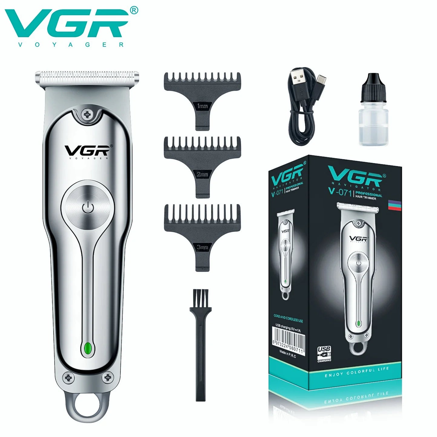 VGR V-071 Rechargeable Professional Hair & Beard Trimmer