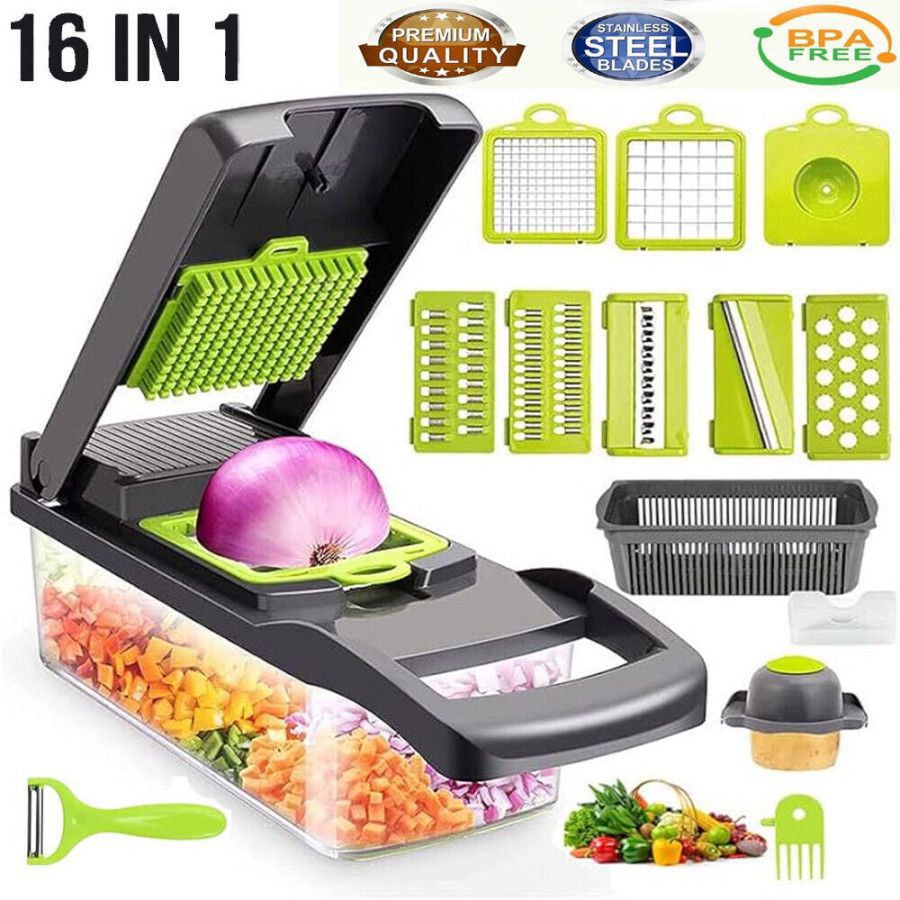 16 in 1 Multifunctional Vegetable Chopper and Slicer