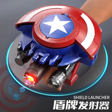 Captain America Shield Launcher Blaster Toy – Superhero Action Shooting Gauntlet