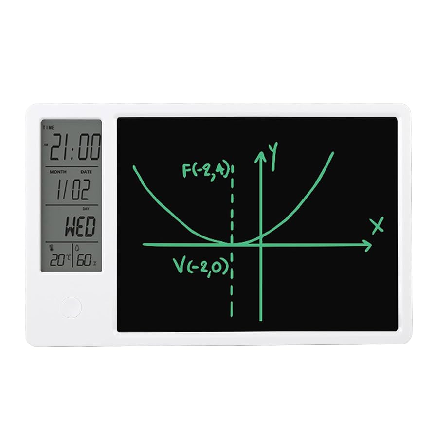 L54A Electronic Desktop Calendar with LCD Memo – Black