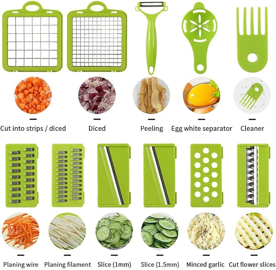 16 in 1 Multifunctional Vegetable Chopper and Slicer