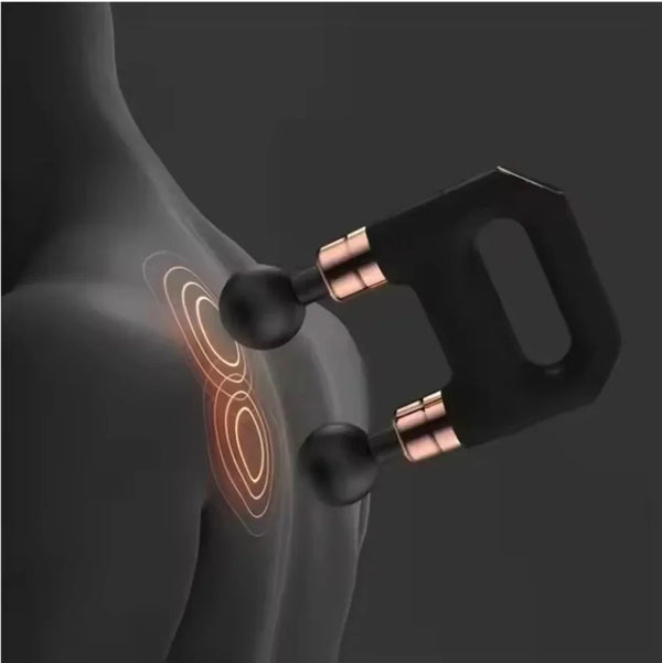 Dual-Head Deep Tissue Massage Gun – Powerful Handheld Muscle Massager for Pain Relief