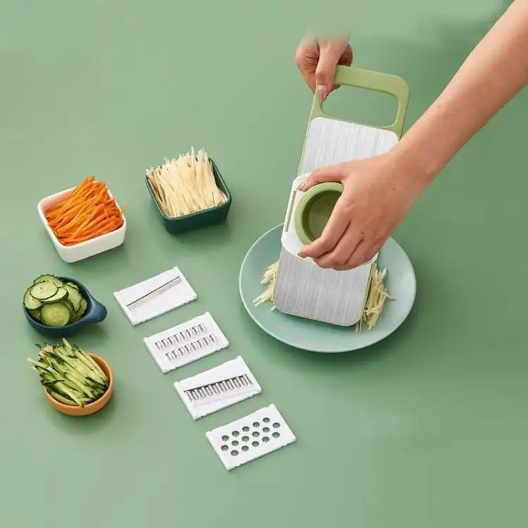 5 in 1 Stainless Steel Multifunctional Vegetable Slicer Cutter
