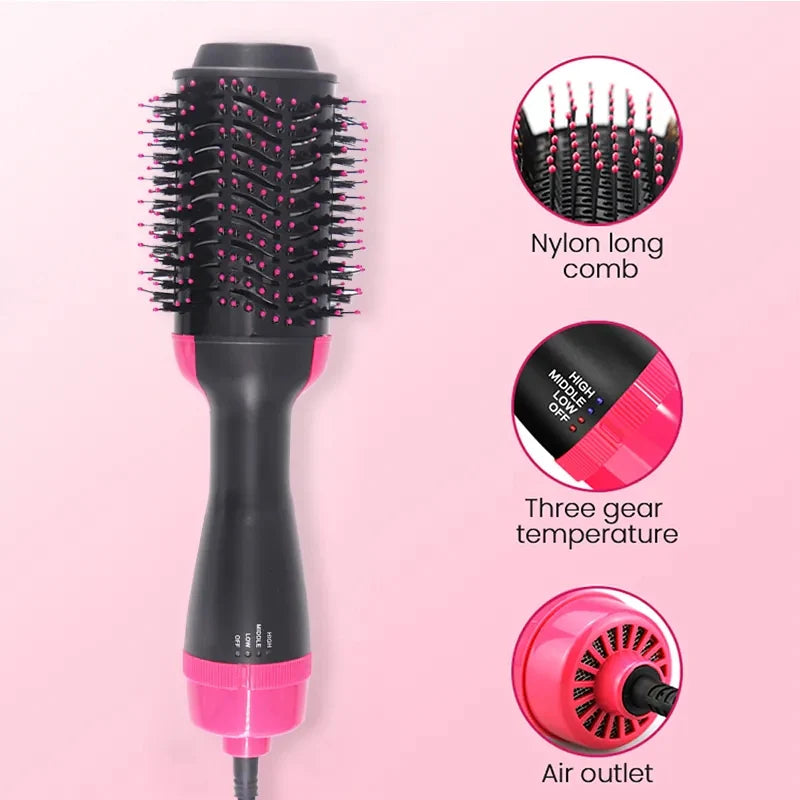 3 in 1 One Step Hot Air Brush (Straightener, Dryer, Curler)