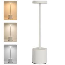LED Rechargeable Touch Table Lamp – Sleek Metal Design