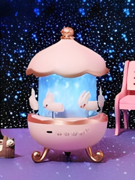 Cute Cartoon Projection Night Light Lamp | Warm LED Decorative Lamp for Kids Room & Bedroom