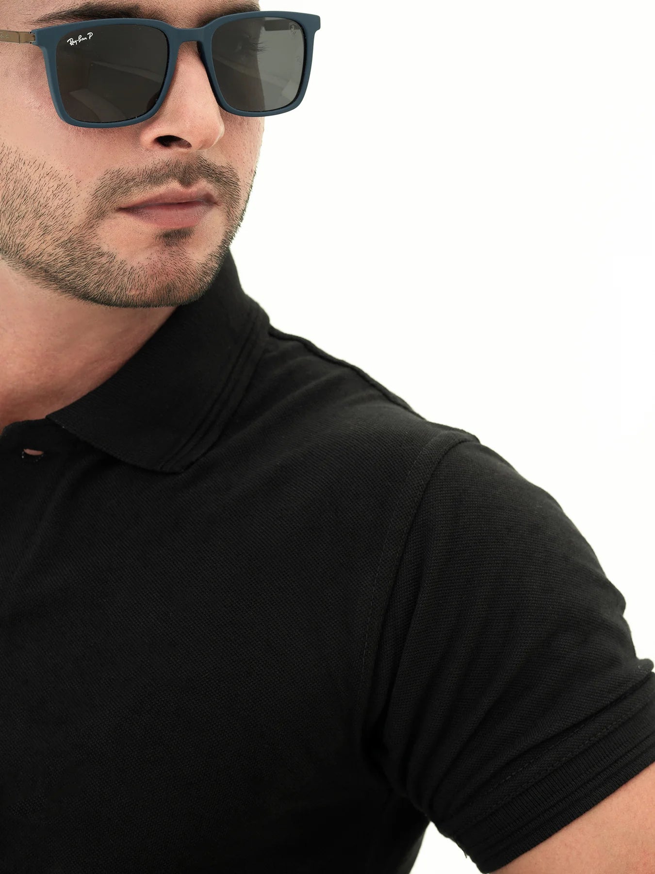 Basic Black Polo Shirt For Men