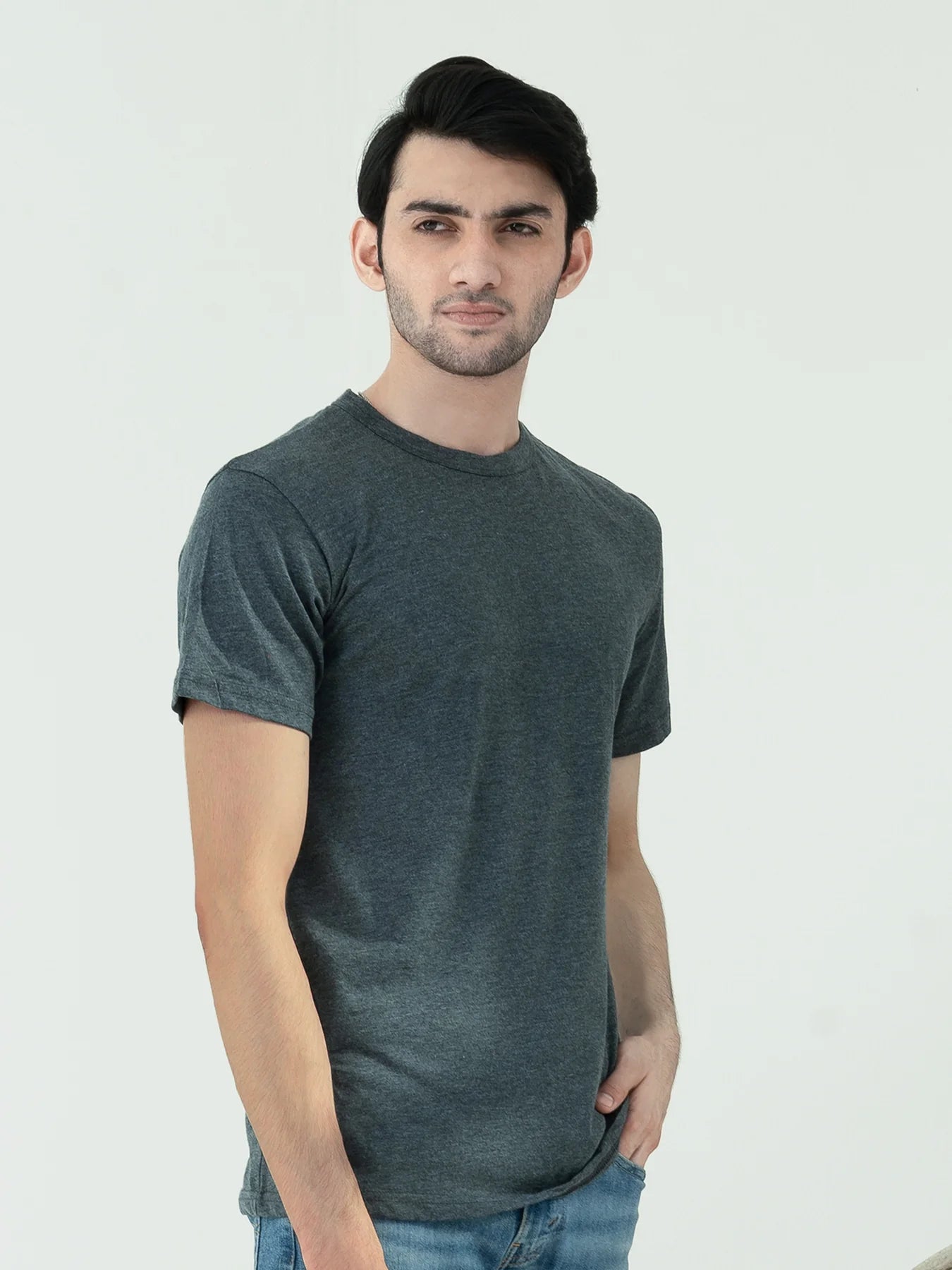 Pack of 2 - Regular Fit T-Shirts (Red, Grey)