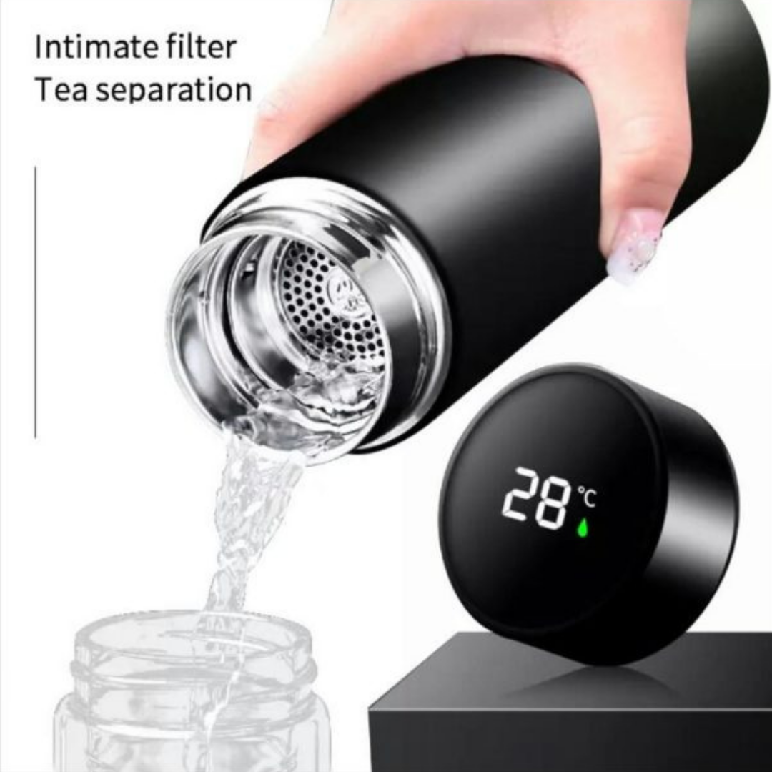 LED Smart Water Bottle | Digital Thermos 500ml With Temperature Display