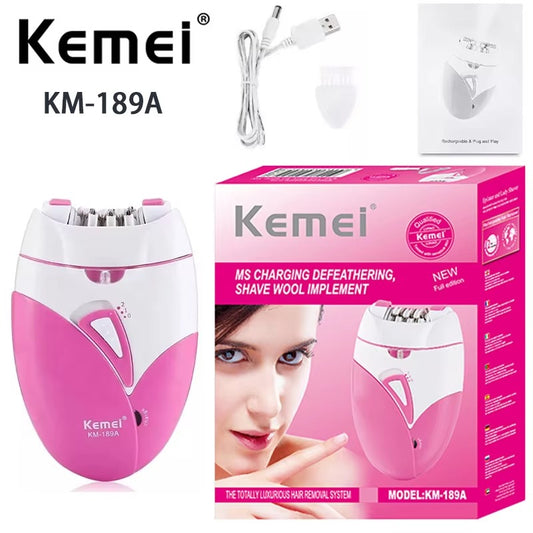 Kemei 189A Rechargeable Woman Hair Remover Machine