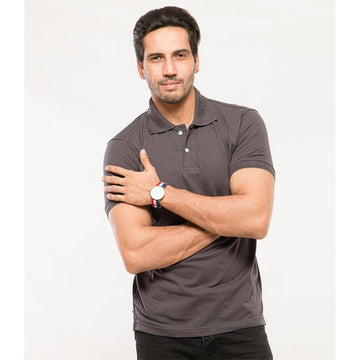 Grey Polo Shirt For Men