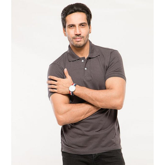 Grey Polo Shirt For Men