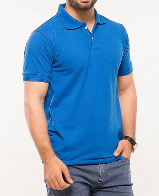 Turkish Blue Polo Shirt For Men