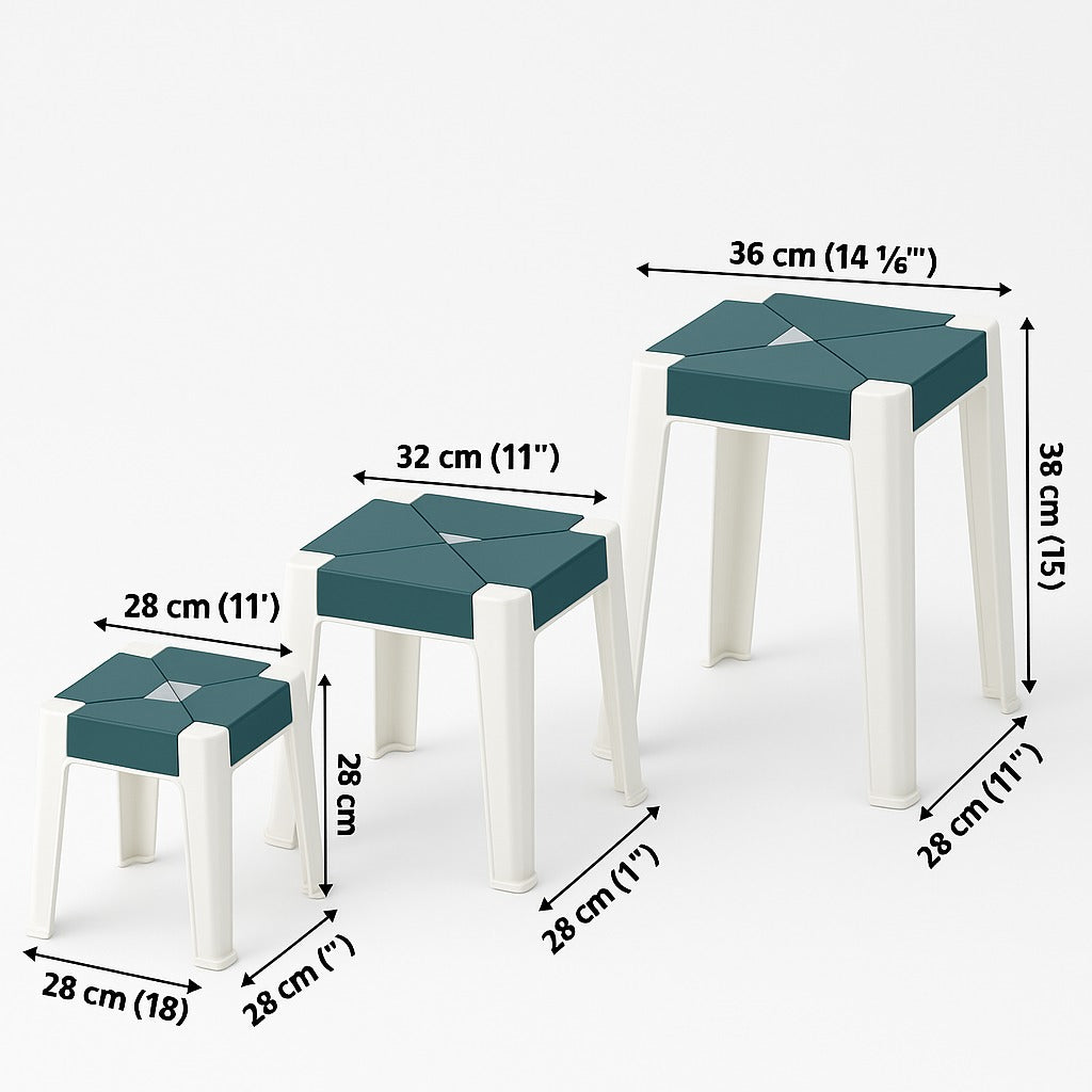 ErgoLuxe Compact Utility Stool – Foldable & Portable