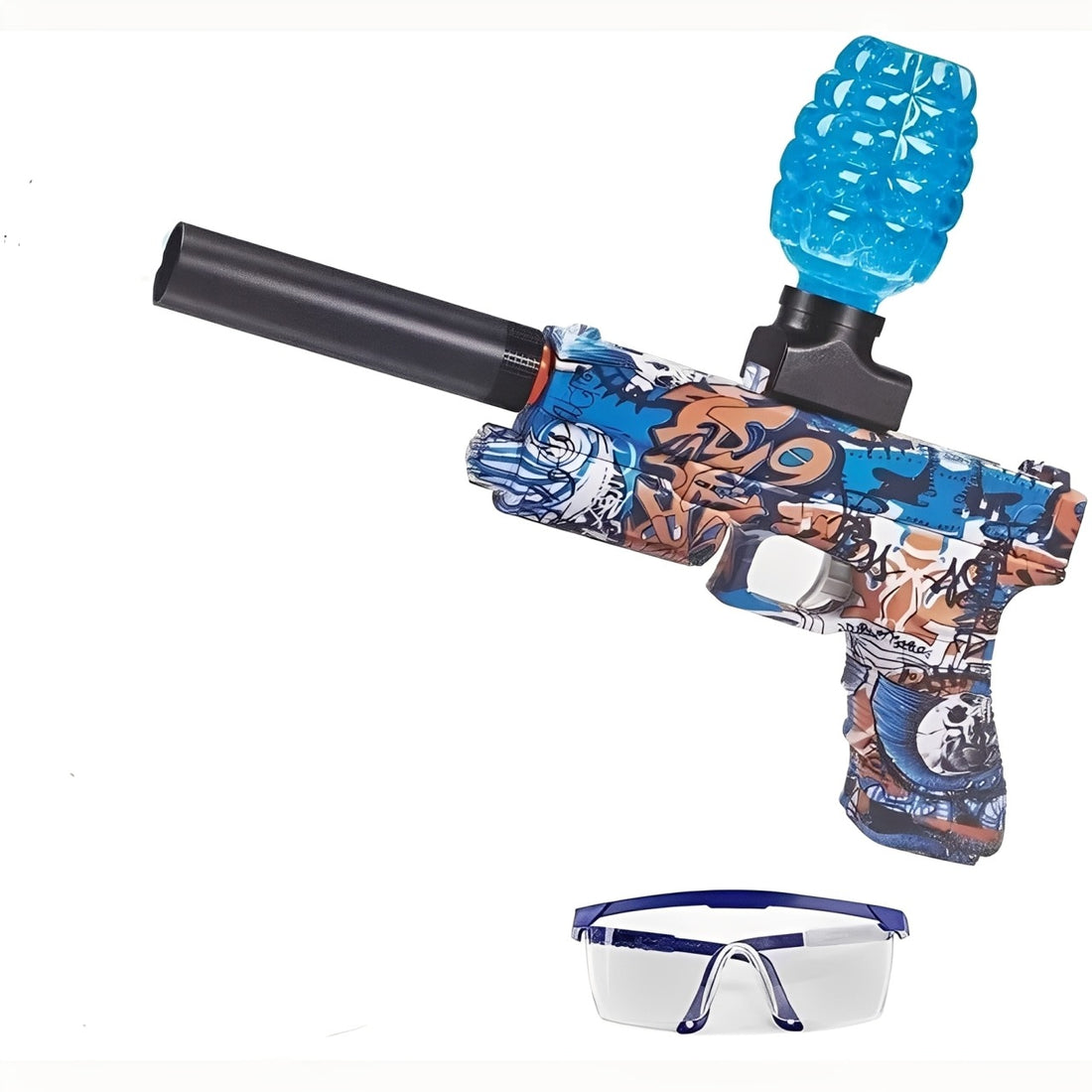 Electric Gel Blaster Toy Gun with Graffiti Design – Water Bead Shooter for Kids & Teens