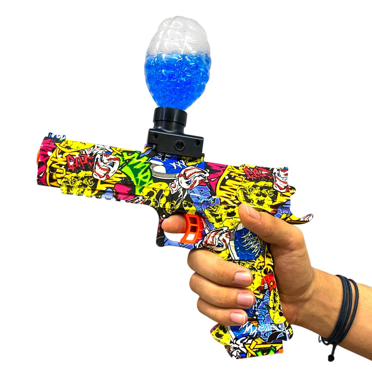 Electric Gel Blaster Toy Gun with Graffiti Design – Water Bead Shooter for Kids & Teens