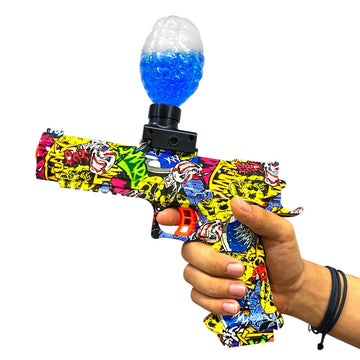 Electric Gel Blaster Toy Gun with Graffiti Design – Water Bead Shooter for Kids & Teens