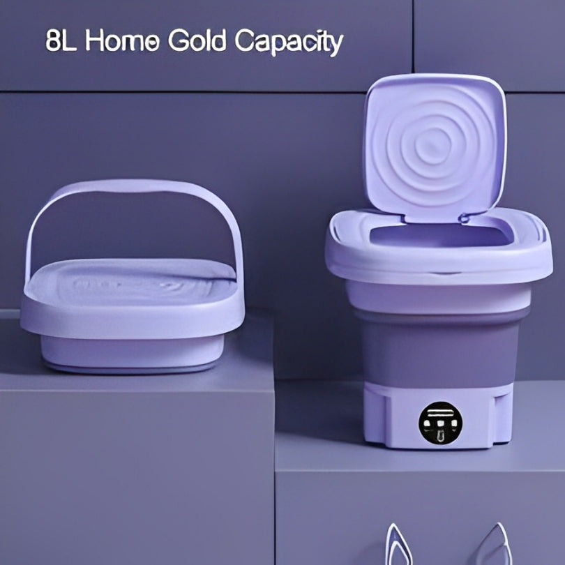Mini Foldable Washing Machine with Dryer – Portable & Powerful