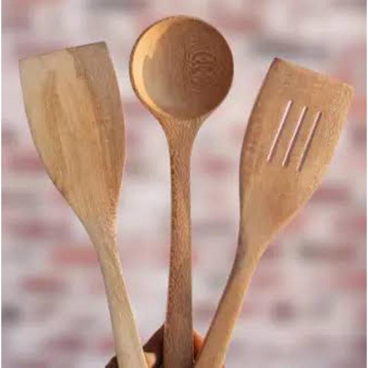 3Pcs Large Wooden Spoons