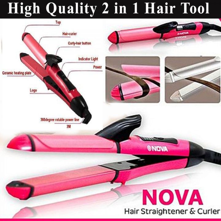 Nova Hair Straightener and Curler 2 in 1