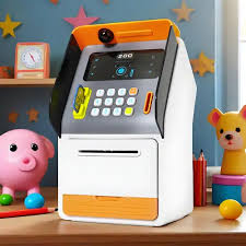 Kids' ATM Piggy Bank – Mini Savings Box with Balance Check